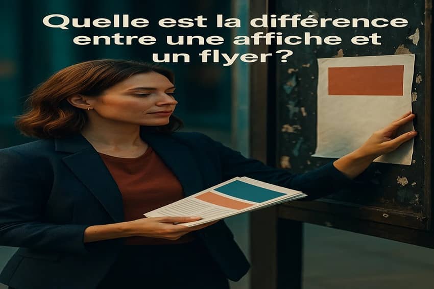 Quelle est La différence entre Une affiche et Un flyer