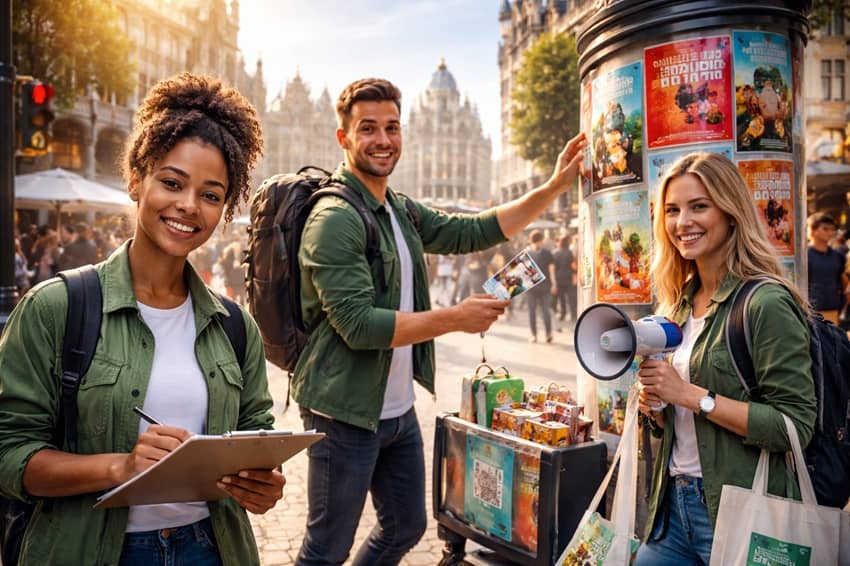 3 conseils pour réussir sa campagne de street marketing à Bruxelles